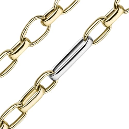 Schmuck Krone 13mm Phantasie Kette Collier Halsschmuck aus 585 Gold Gelbgold WeiÃŸgold 60cm von Schmuck Krone