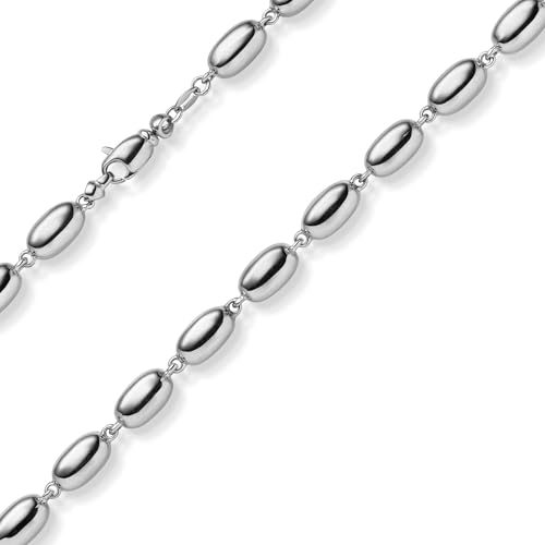 Schmuck Krone 6,5mm Armband Phantasie-Kette Armkette aus 585 Gold Weißgold glänzend 21cm von Schmuck Krone