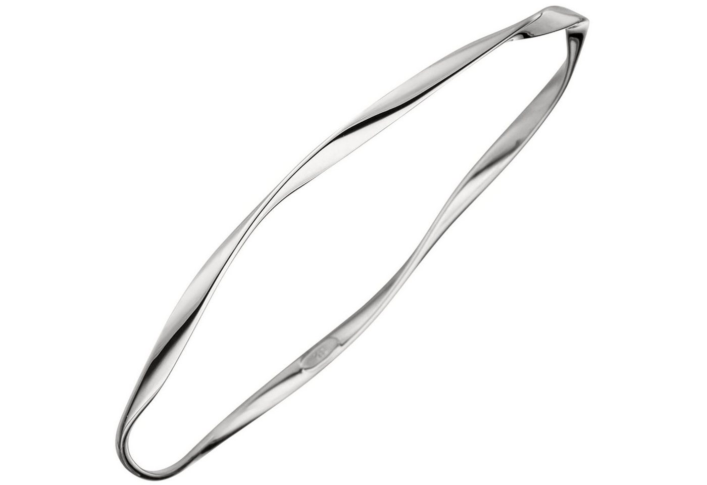 Schmuck Krone Armreif Armreif Armband 925 Silber gewellt 2,9mm schmal, Silber 925 von Schmuck Krone
