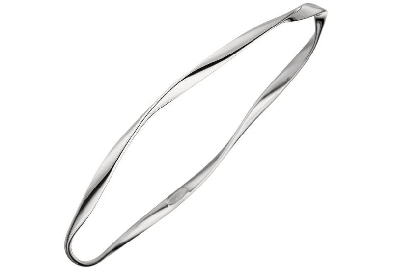 Schmuck Krone Armreif Armreif Armband 925 Silber gewellt 2,9mm schmal, Silber 925 von Schmuck Krone