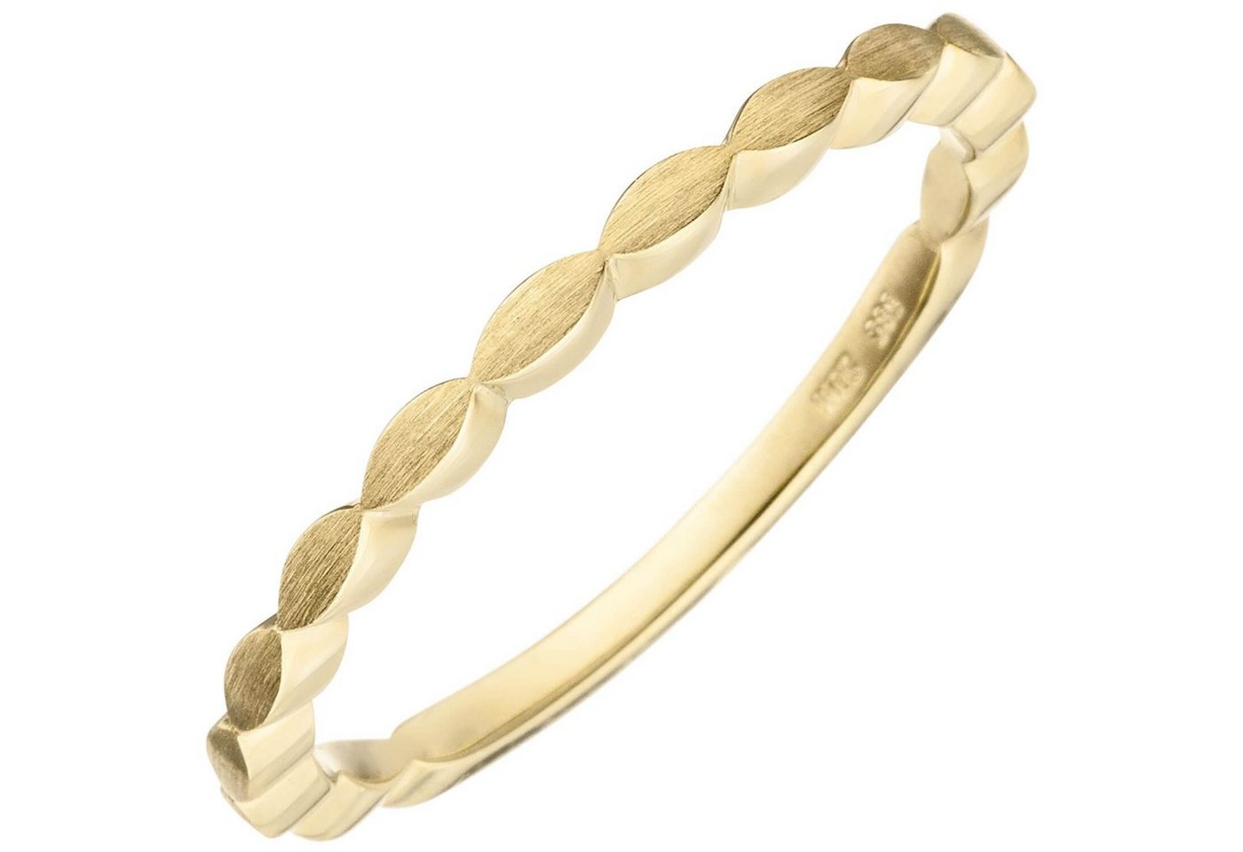 Schmuck Krone Goldring Ring verkettete Oliven, 585 Gelbgold Damenring, Gold 585 Schmuck Krone Goldring Ring verkettete Oliven, 585 Gelbgold Damenring, Gold 585 von Schmuck Krone
