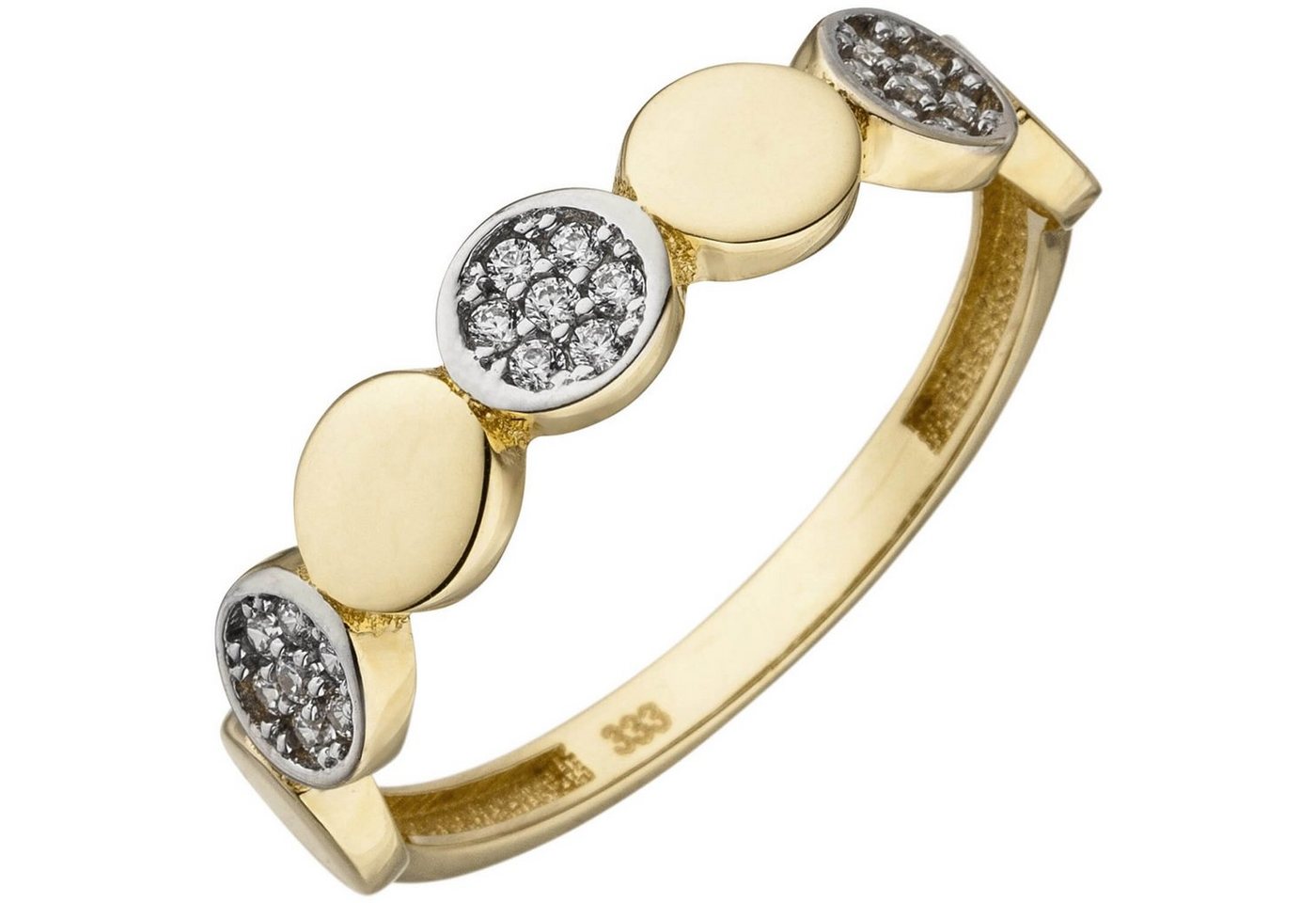 Schmuck Krone Goldring Ring mit 21 Zirkonia, 333 Gelbgold, Gold 333 Schmuck Krone Goldring Ring mit 21 Zirkonia, 333 Gelbgold, Gold 333 von Schmuck Krone