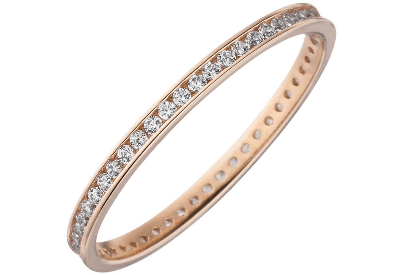 Schmuck Krone Goldring Schmaler Memory Ring aus 333 Rotgold mit Zirkonia, Gold 333 Schmuck Krone Goldring Schmaler Memory Ring aus 333 Rotgold mit Zirkonia, Gold 333 von Schmuck Krone