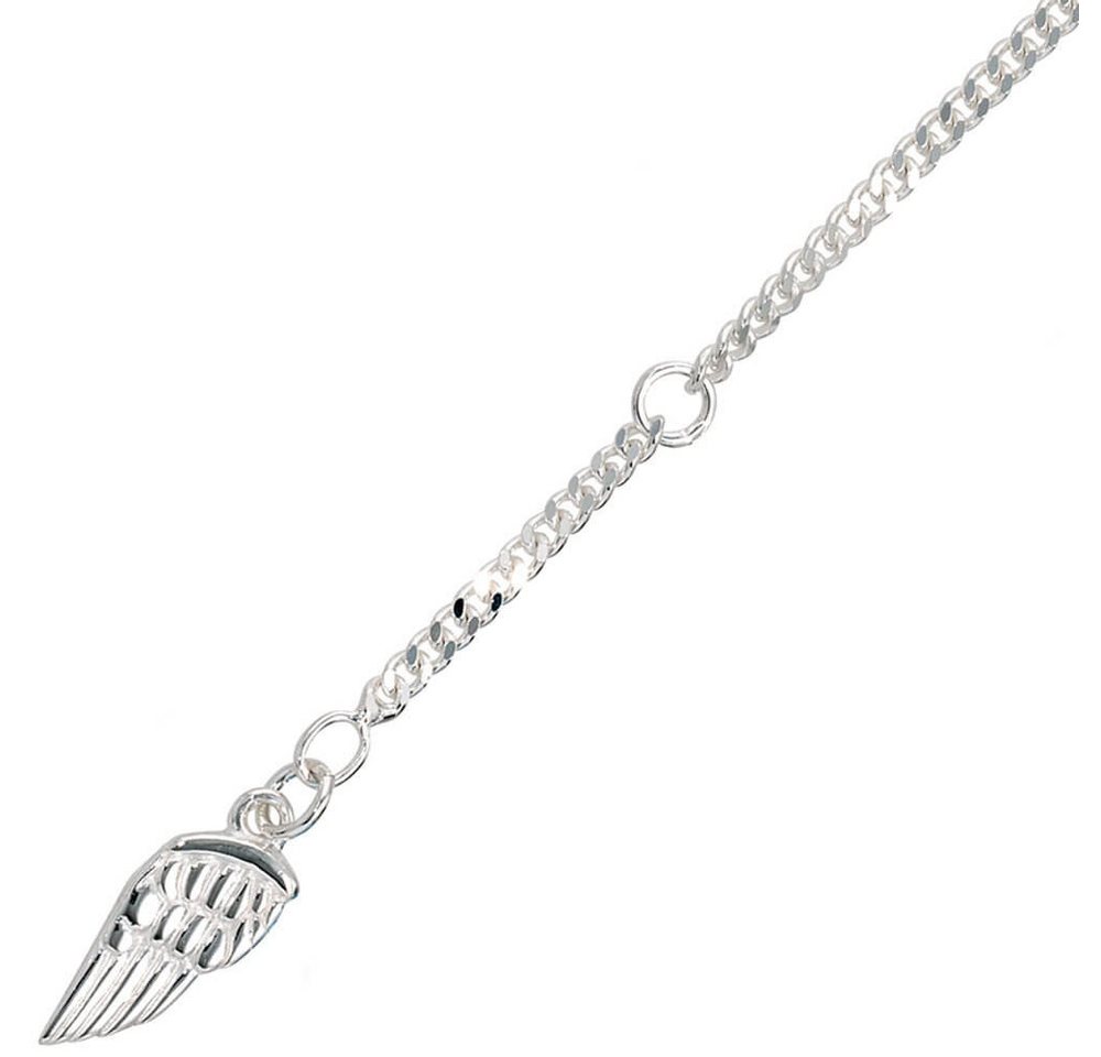 Schmuck Krone Fußkette Fußkettchen Flügel, 925 Silber, 25cm, Silber 925 Schmuck Krone Fußkette Fußkettchen Flügel, 925 Silber, 25cm, Silber 925 von Schmuck Krone
