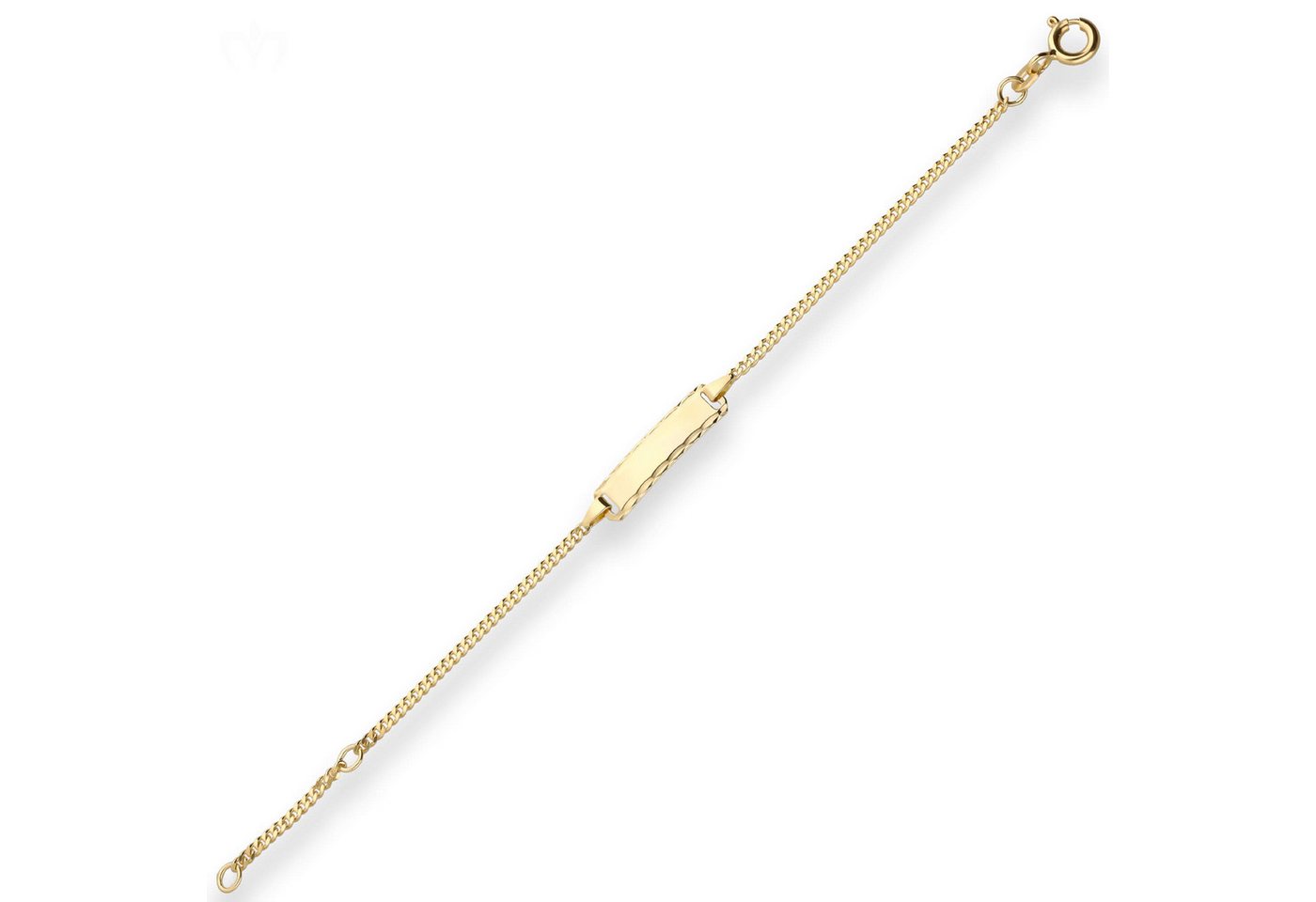 Schmuck Krone Goldarmband 1,7mm Id-Armband Panzerkette aus 585 Gelbgold 14cm, Gold 585 Schmuck Krone Goldarmband 1,7mm Id-Armband Panzerkette aus 585 Gelbgold 14cm, Gold 585 von Schmuck Krone