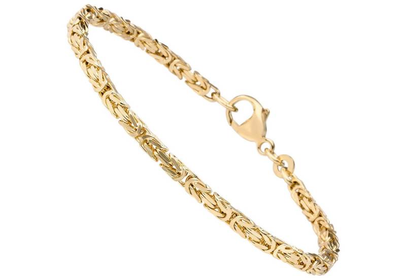 Schmuck Krone Goldarmband 2,8mm Königsarmband aus 333 Gelbgold massiv 19cm, Gold 333 von Schmuck Krone