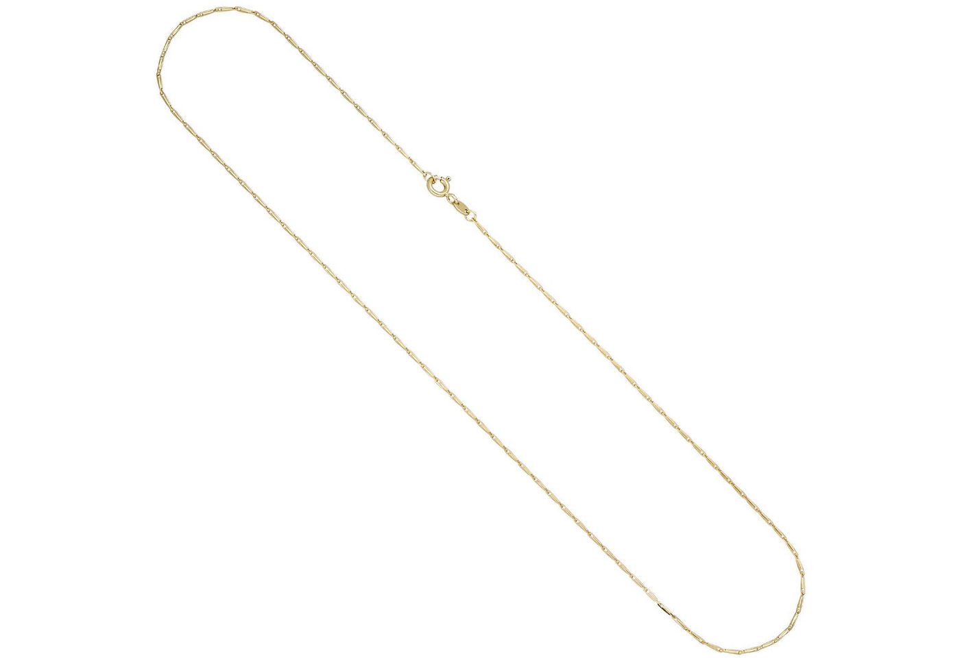 Schmuck Krone Goldkette 1,2mm Kette Haferkornkette aus 585 Gold Gelbgold Halsschmuck Goldkette, 45cm von Schmuck Krone