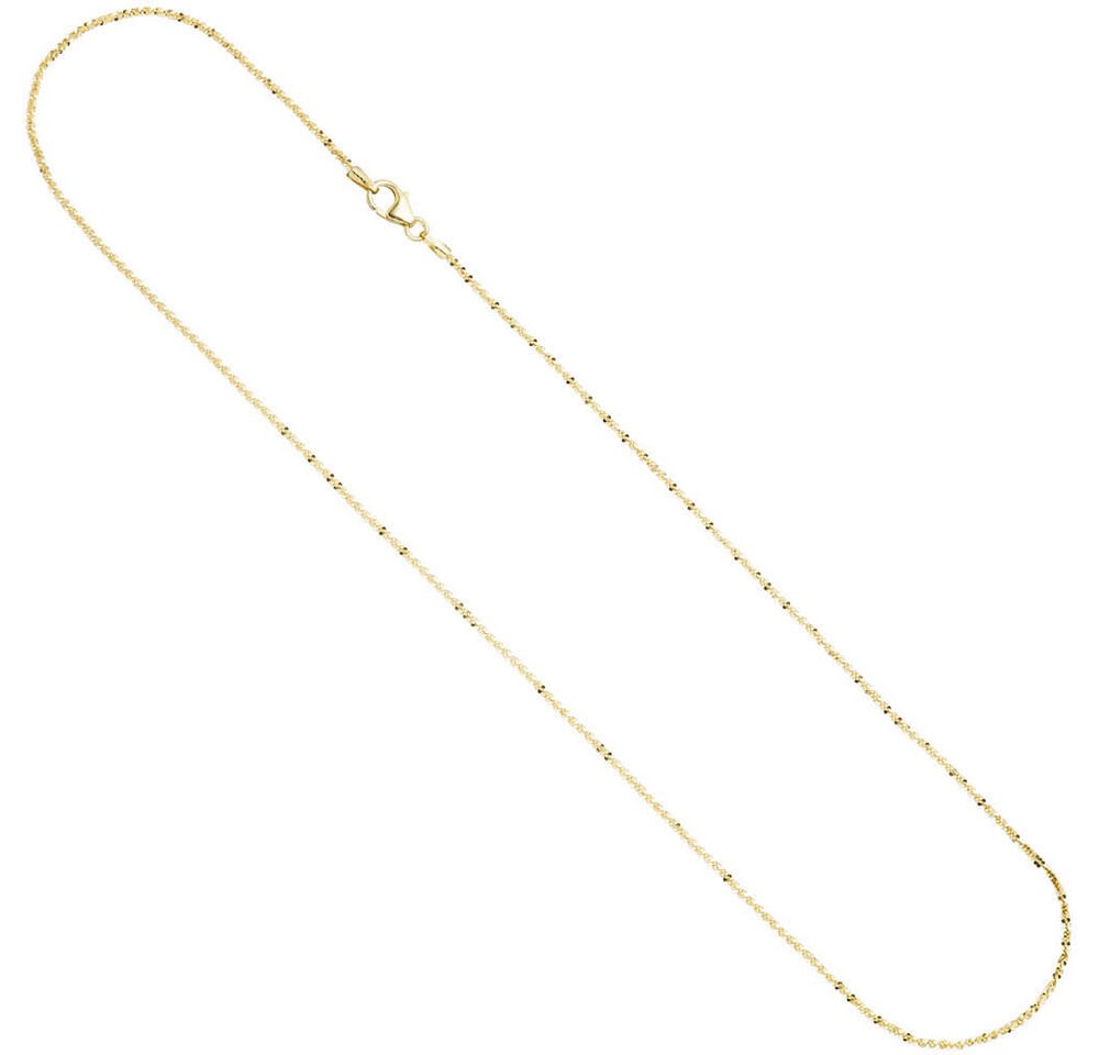 Schmuck Krone Goldkette 1,3mm Criss-Cross Halskette Collier aus 333 Gold Gelbgold Goldkette Damen 40cm von Schmuck Krone