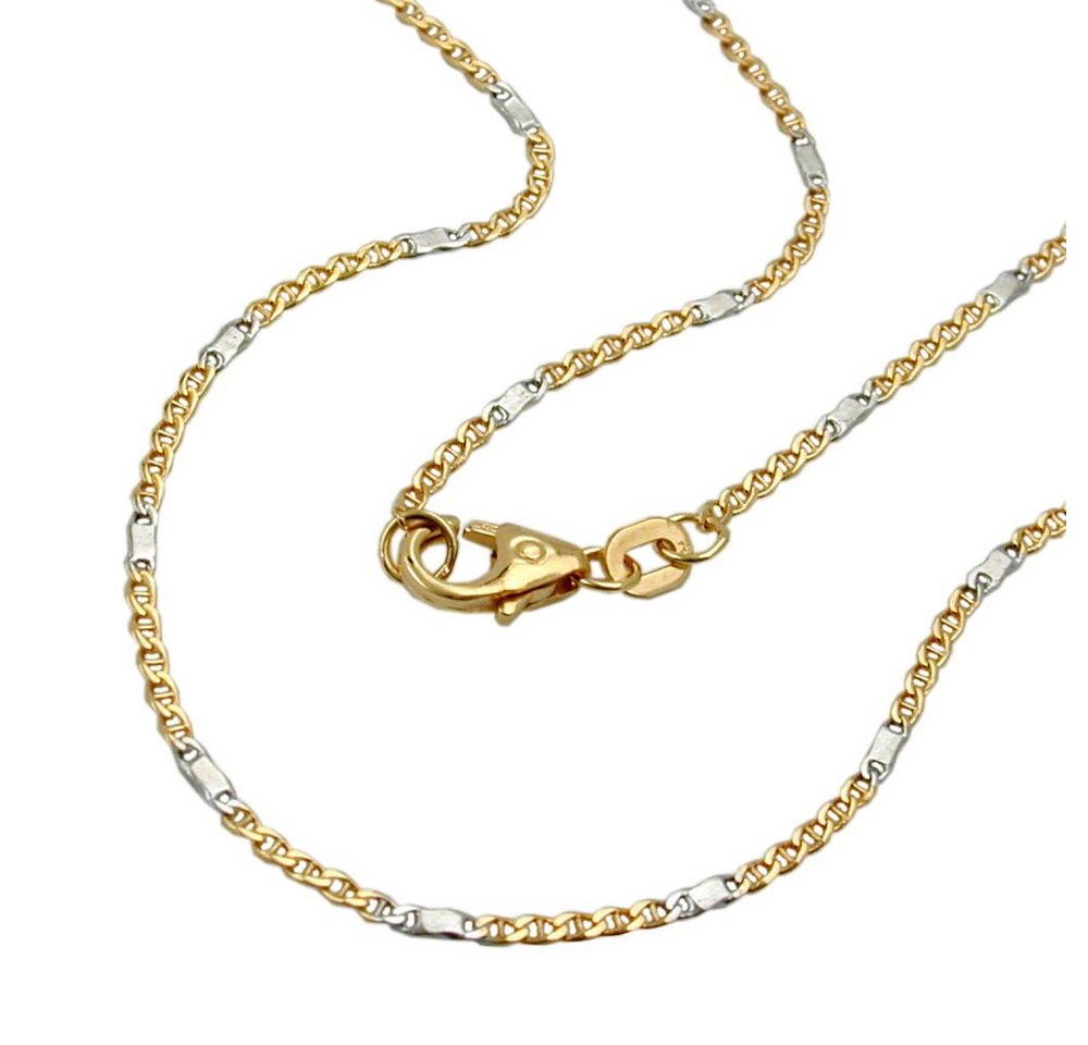 Schmuck Krone Goldkette 1,4mm Stegpanzer Kette Halskette Collier aus 585 Gold Gelbgold 45cm Goldkette von Schmuck Krone