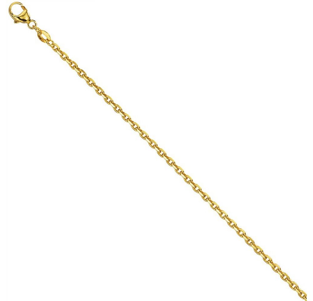 Schmuck Krone Goldkette 1,6mm Ankerkette Kette Collier 585 Gold Gelbgold Goldkette 40 cm Unisex von Schmuck Krone