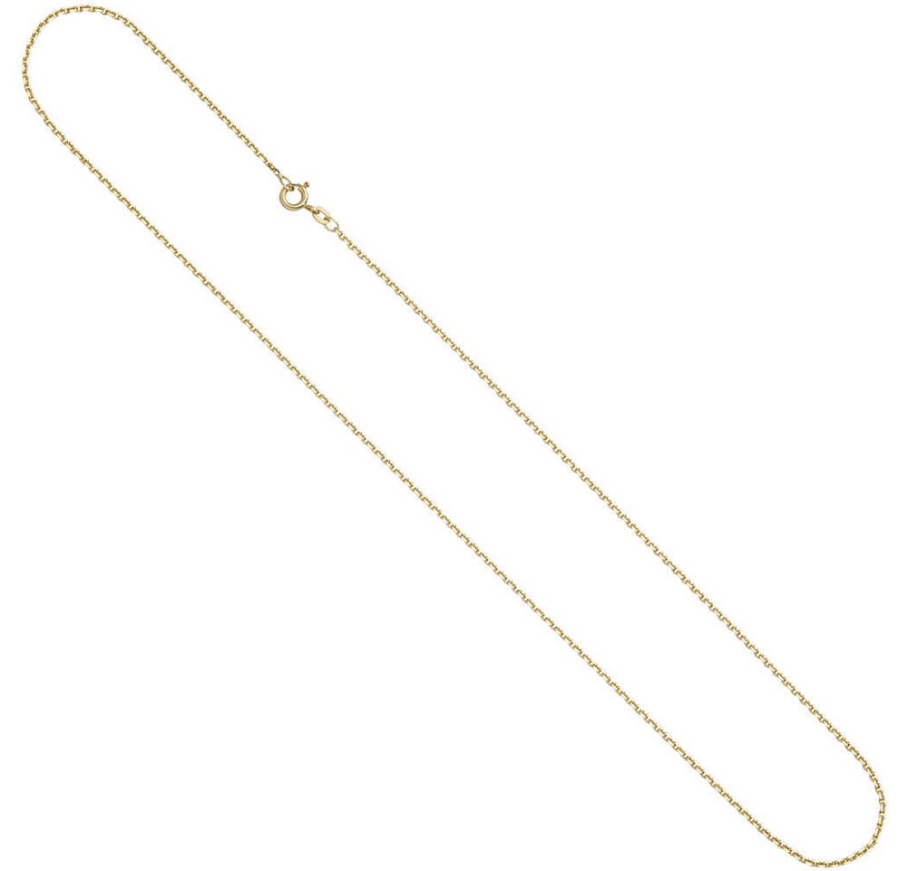 Schmuck Krone Goldkette 1,6mm Ankerkette Kette Halskette aus 333 Gold Gelbgold diamantiert 50cm von Schmuck Krone