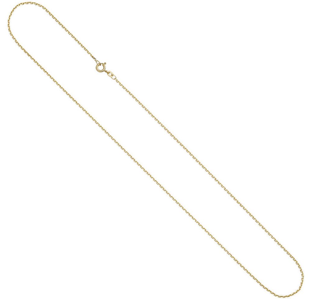 Schmuck Krone Goldkette 1,6mm Ankerkette Kette Halskette aus 333 Gold Gelbgold diamantiert 60cm von Schmuck Krone