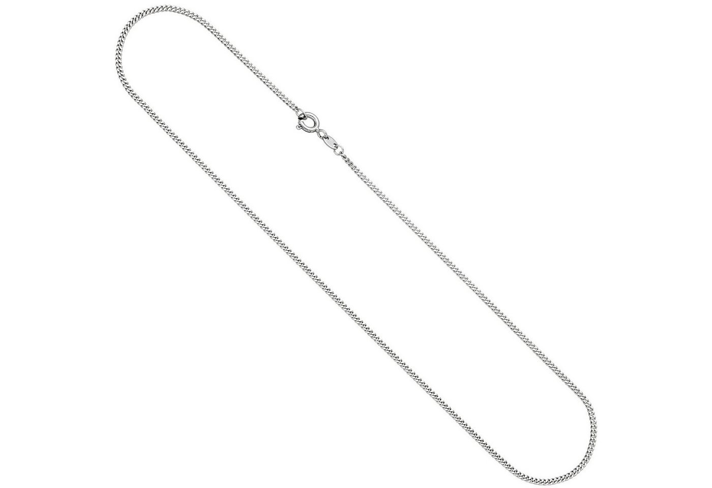 Schmuck Krone Goldkette 1,7 mm Kette Panzerkette aus 585 Weißgold, 42cm, Gold 585 von Schmuck Krone