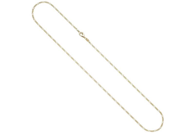 Schmuck Krone Goldkette 1,7mm Kette Figarokette aus 333 Gold Gelbgold diamantiert Halsschmuck, 45cm von Schmuck Krone