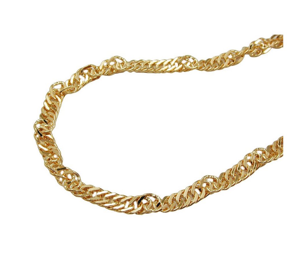 Schmuck Krone Goldkette 1,8mm Singapurkette Kette Collier Halskette 375 Gelbgold Damen 50cm von Schmuck Krone