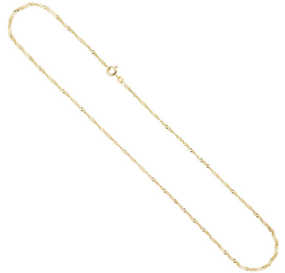 Schmuck Krone Goldkette 1,8mm Singapurkette Kette Halskette 333 Gold Gelbgold 45cm Halsschmuck von Schmuck Krone