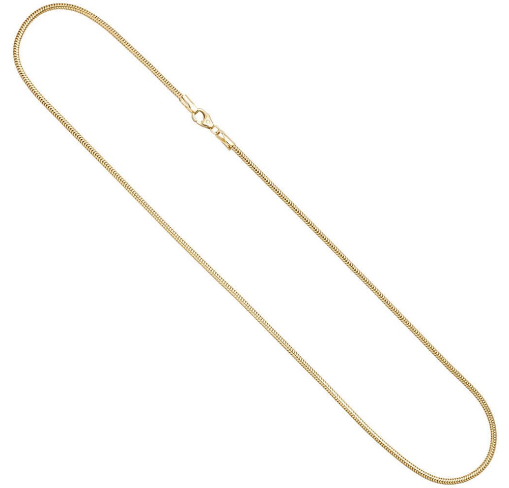 Schmuck Krone Goldkette 1,9mm Schlangenkette Kette rund 333 Gold Gelbgold 50cm Halskette Halsschmuck von Schmuck Krone