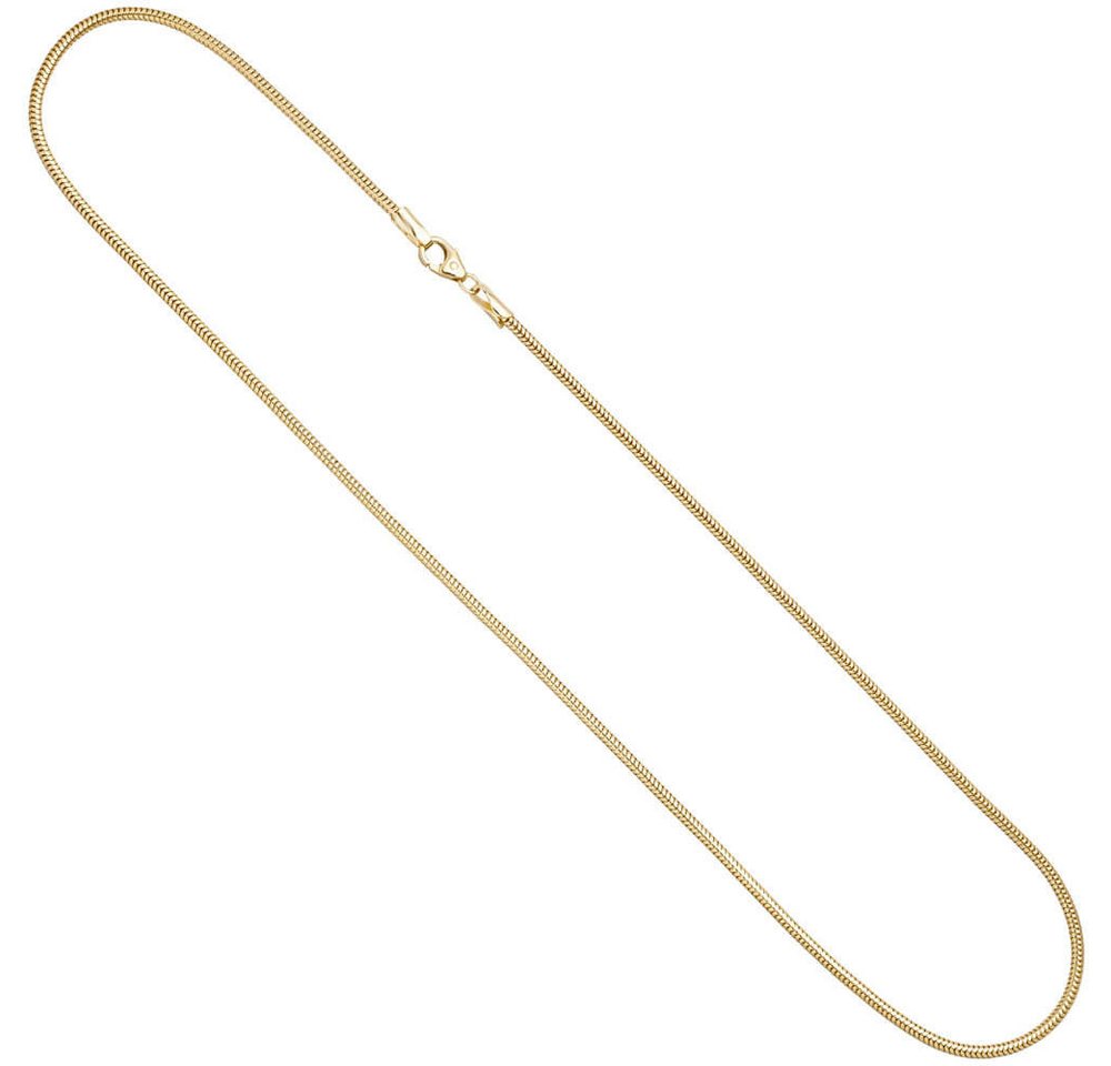 Schmuck Krone Goldkette 1,9mm Schlangenkette aus 333 Gelbgold, 45cm, Gold 333 von Schmuck Krone