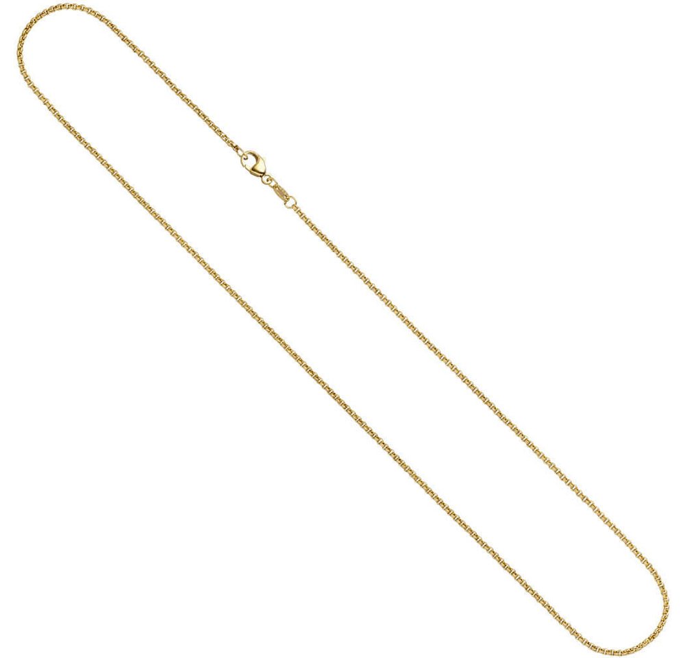 Schmuck Krone Goldkette 2,5mm Erbskette Kette Collier 333 Gold Gelbgold Goldkette 42 cm Unisex von Schmuck Krone