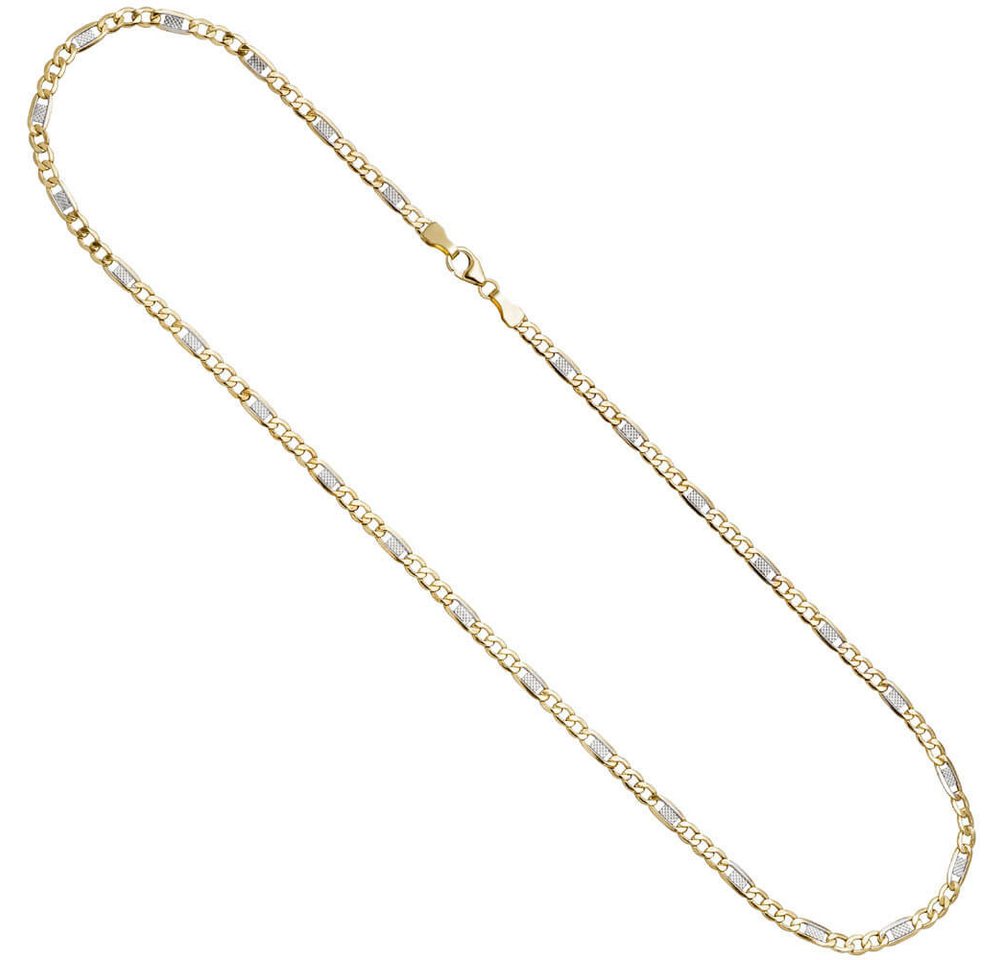 Schmuck Krone Goldkette 3,7mm Steg-Panzerkette aus 333 Gelbgold, 45cm, Gold 333 von Schmuck Krone
