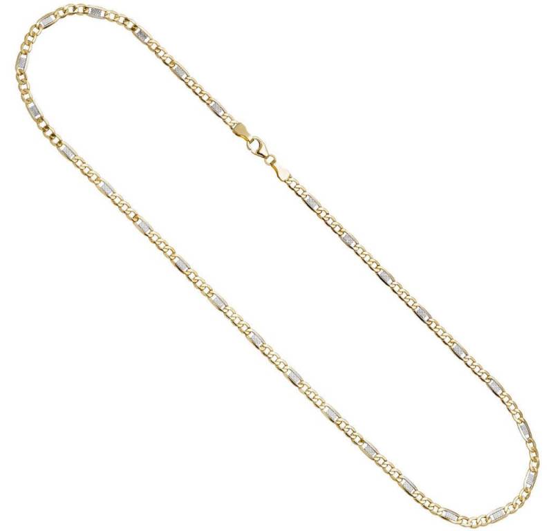 Schmuck Krone Goldkette 3,7mm Steg-Panzerkette aus 333 Gelbgold, 45cm, Gold 333 von Schmuck Krone