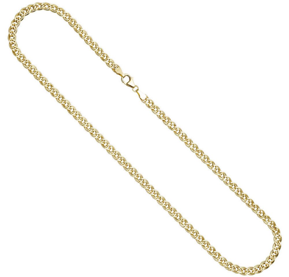 Schmuck Krone Goldkette 4,8mm Zwillings-Panzerkette Halskette Collier 333 Gelbgold Gold 45cm Goldkette von Schmuck Krone