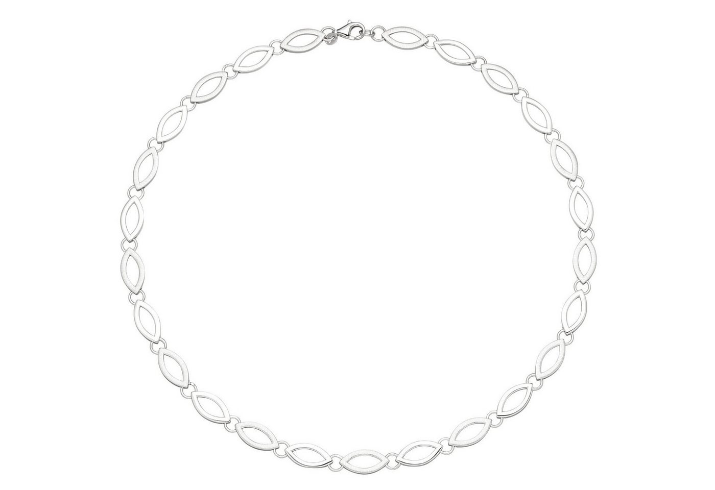 Schmuck Krone Silberkette 7,7mm Collier 925 Silber teilmattiert & rhodiniert 45cm, Silber 925 Schmuck Krone Silberkette 7,7mm Collier 925 Silber teilmattiert & rhodiniert 45cm, Silber 925 von Schmuck Krone