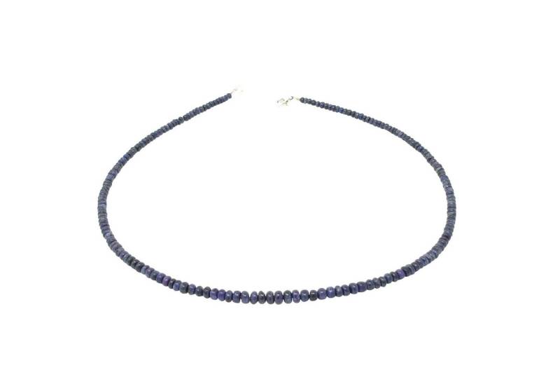 Schmuck Krone Collier Collier aus echtem Saphir & 925 Silber, Silber 925 von Schmuck Krone