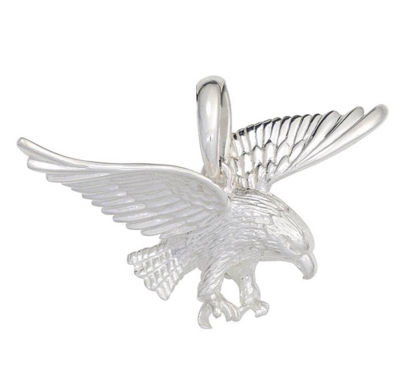 Schmuck Krone Kettenanhänger Anhänger Adler aus 925 Echt Silber Sterlingsilber Silberanhänger Halsschmuck, Silber 925 von Schmuck Krone