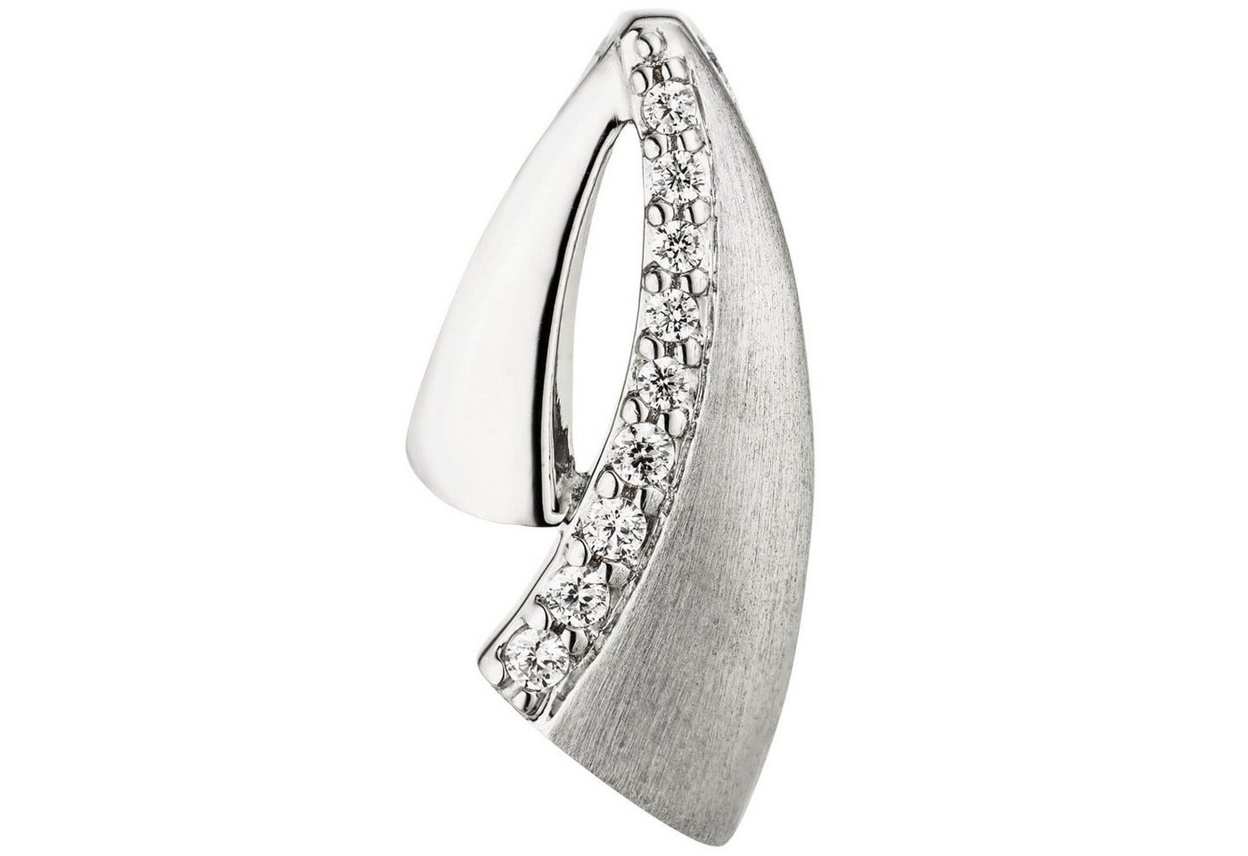 Schmuck Krone Kettenanhänger Anhänger mit Zirkonia 925 Silber, Silber 925 von Schmuck Krone