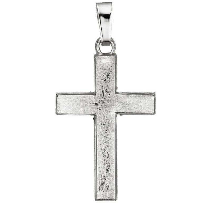 Schmuck Krone Kettenanhänger Anhänger Kreuz 23,1x14,1mm aus 585 Weißgold, Gold 585 von Schmuck Krone