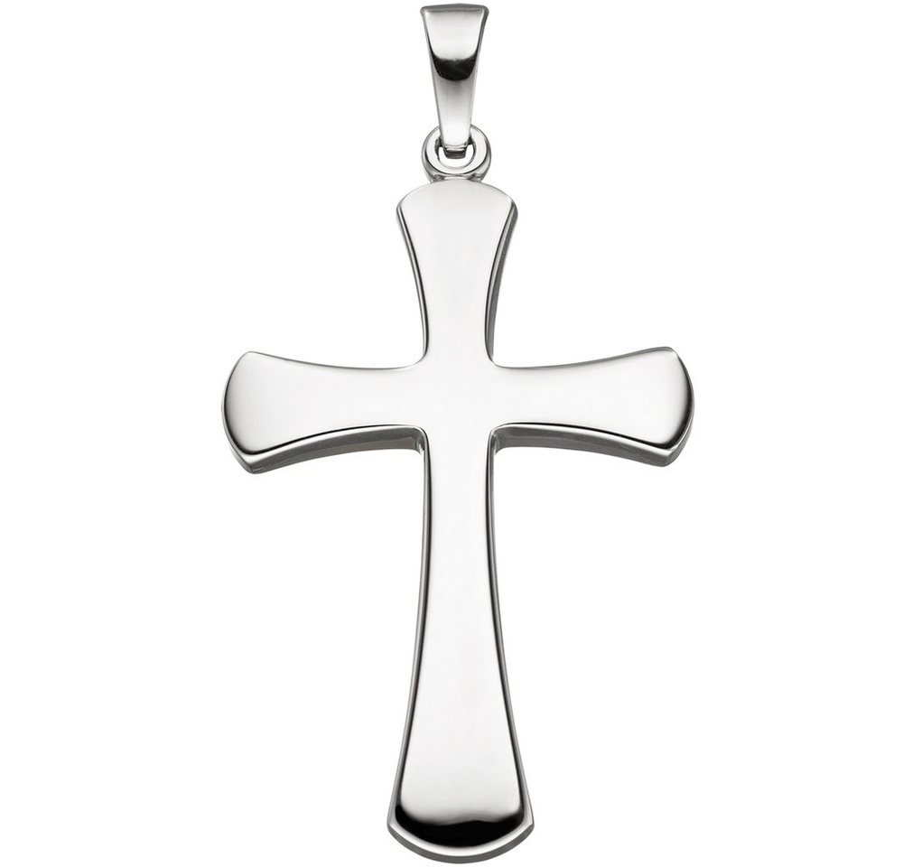 Schmuck Krone Kettenanhänger Anhänger Kreuz Kreuzanhänger Silberkreuz 31,1x18,9mm aus echtem 925 Silber, Silber 925 von Schmuck Krone