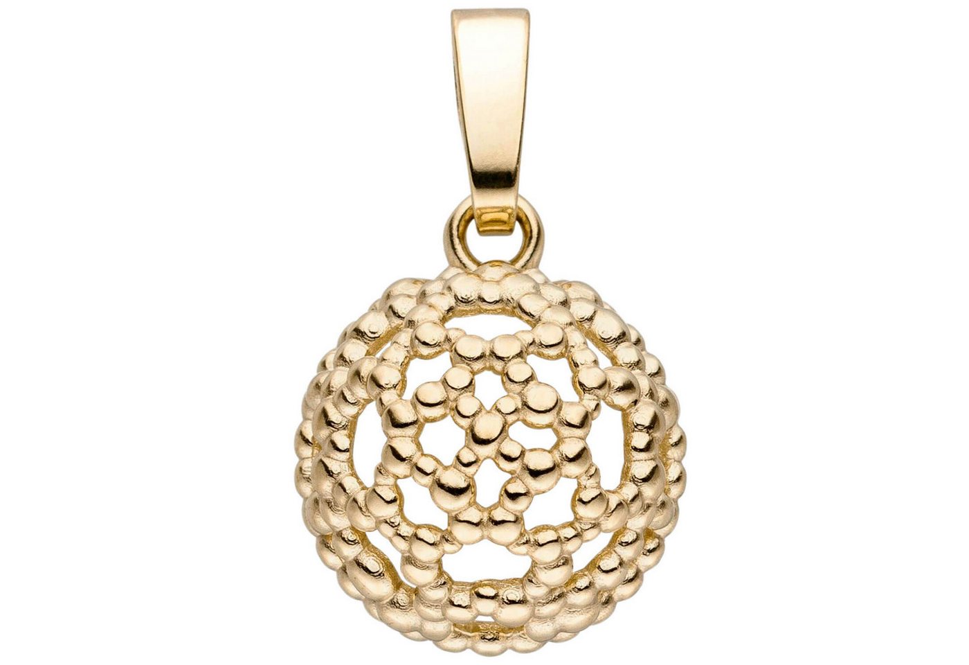 Schmuck Krone Kettenanhänger Anhänger aus 333 Gelbgold, Halbkugel mit Muster, Gold 333 Schmuck Krone Kettenanhänger Anhänger aus 333 Gelbgold, Halbkugel mit Muster, Gold 333 von Schmuck Krone