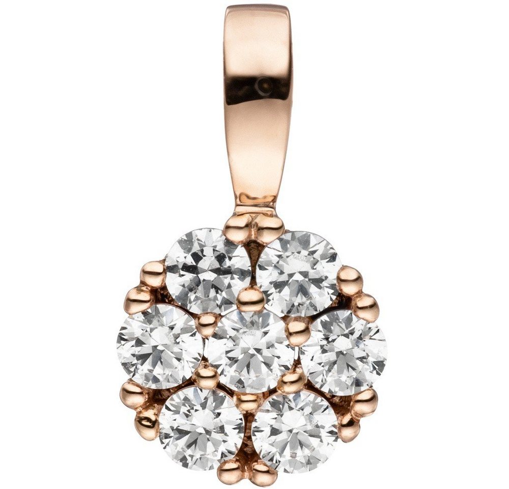 Schmuck Krone Kettenanhänger Anhänger aus 333 Rotgold mit 7 Zirkonia, Gold 333 Schmuck Krone Kettenanhänger Anhänger aus 333 Rotgold mit 7 Zirkonia, Gold 333 von Schmuck Krone