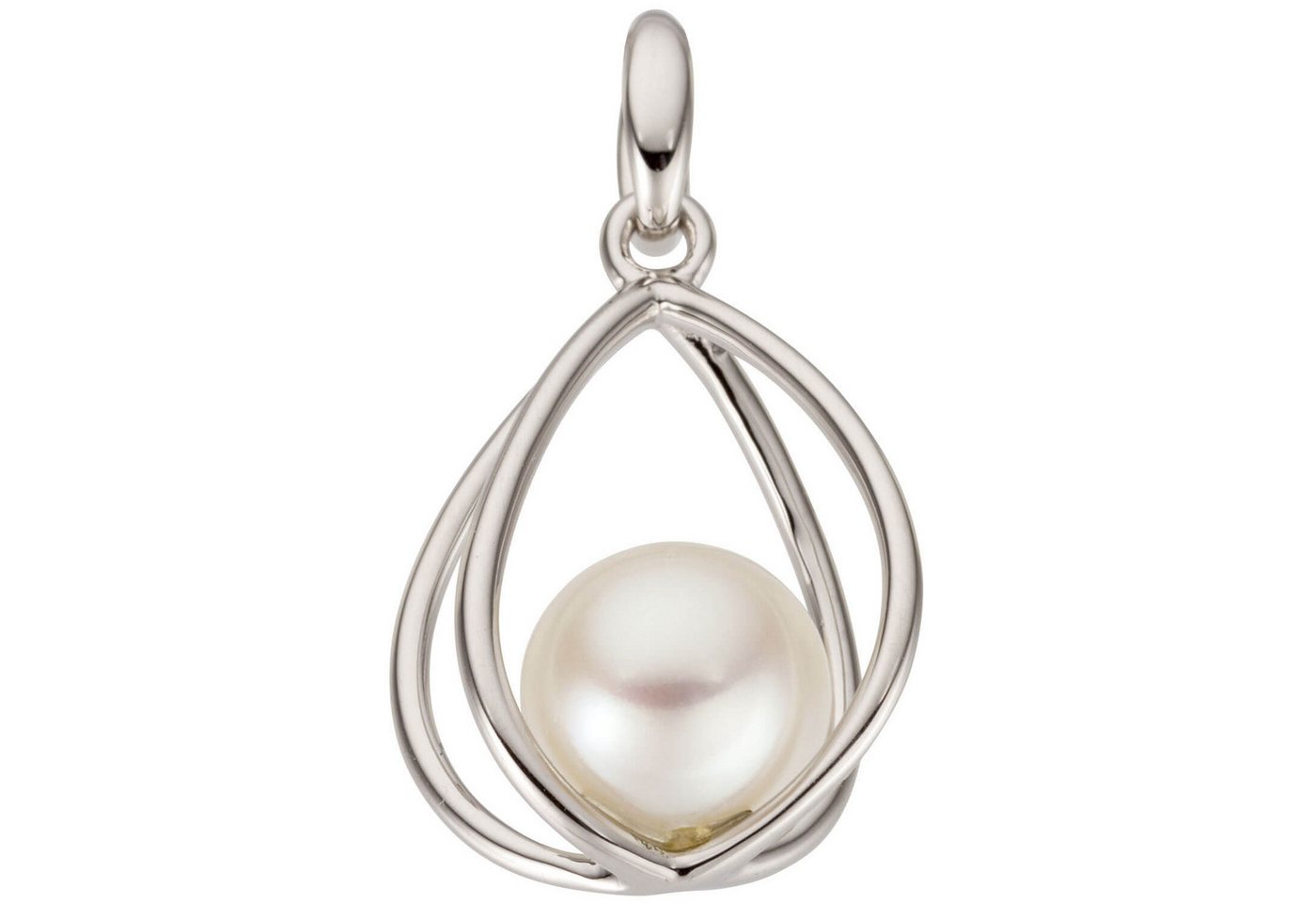Schmuck Krone Perlenanhänger Anhänger aus 585 Weißgold mit Süßwasser Perle, Gold 585 Schmuck Krone Perlenanhänger Anhänger aus 585 Weißgold mit Süßwasser Perle, Gold 585 von Schmuck Krone
