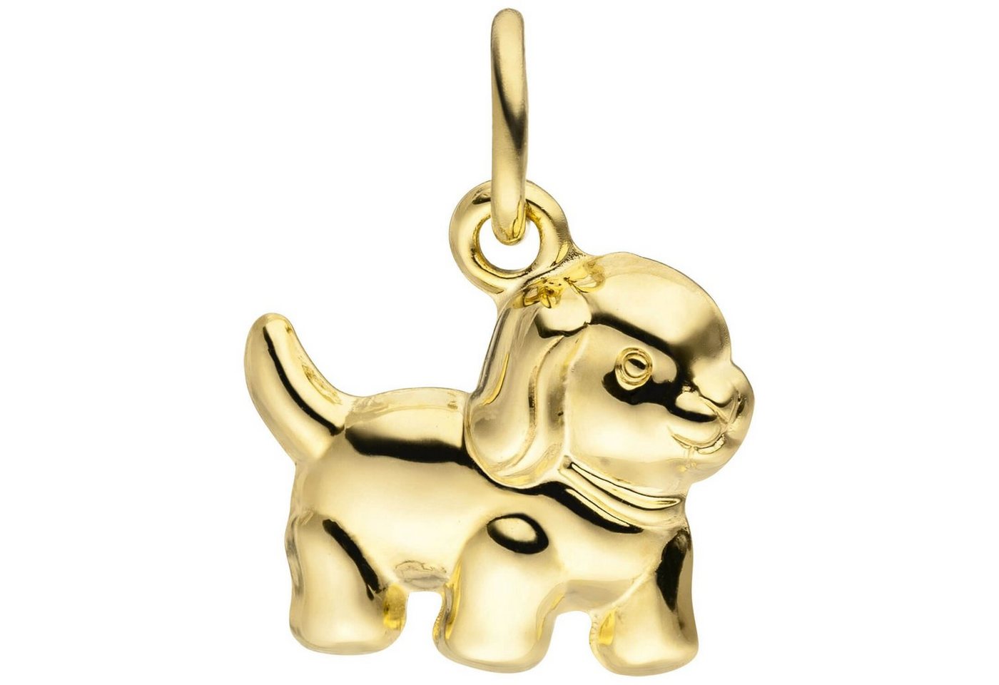 Schmuck Krone Kettenanhänger Anhänger für Kinder Halsschmuck Goldanhänger Hund Welpe aus 333 Gold Gelbgold, Gold 333 von Schmuck Krone