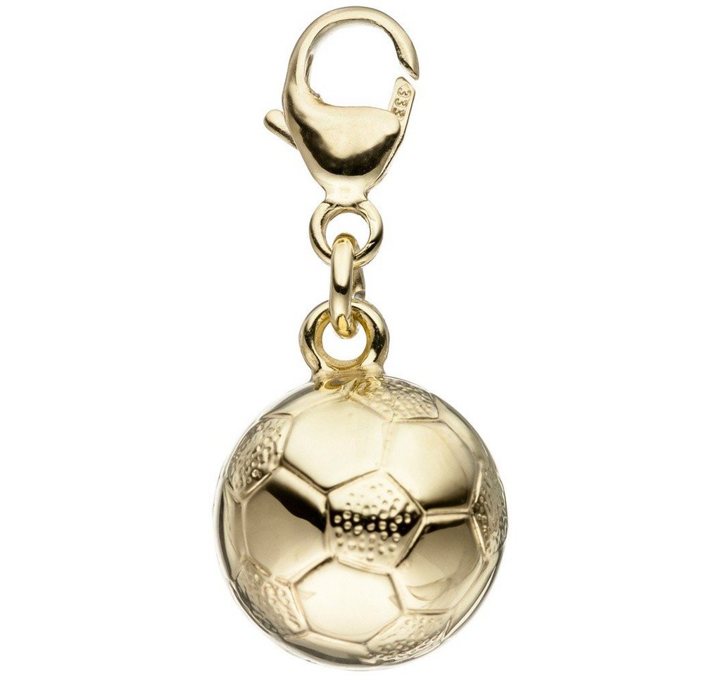 Schmuck Krone Kettenanhänger Einhänger Anhänger Charm Goldcharm Fußball aus 8 Kt. 333 Gold Gelbgold, Gold 333 von Schmuck Krone