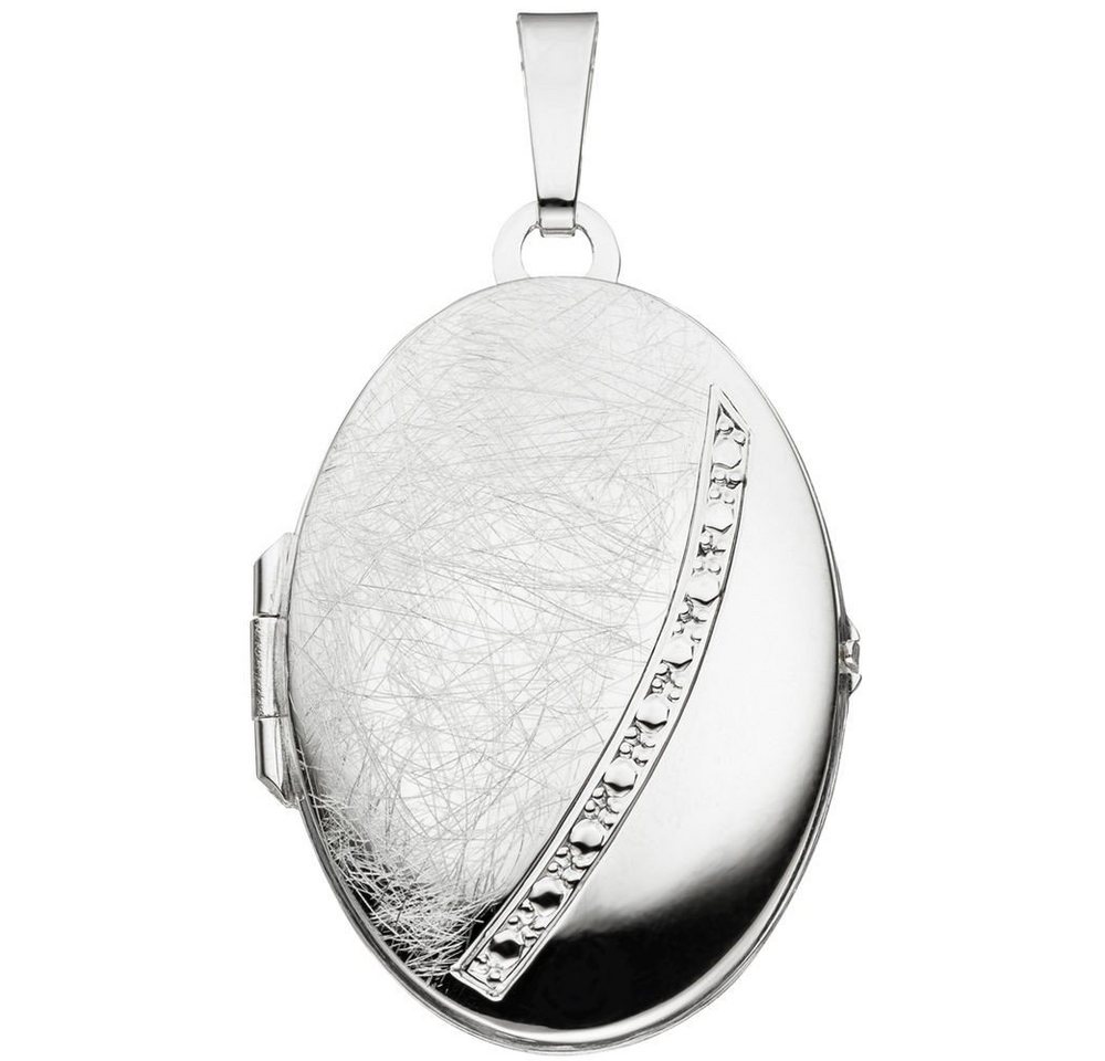 Schmuck Krone Kettenanhänger Medaillon zum Öffnen aus 925 Silber, oval, Silber 925 Schmuck Krone Kettenanhänger Medaillon zum Öffnen aus 925 Silber, oval, Silber 925 von Schmuck Krone