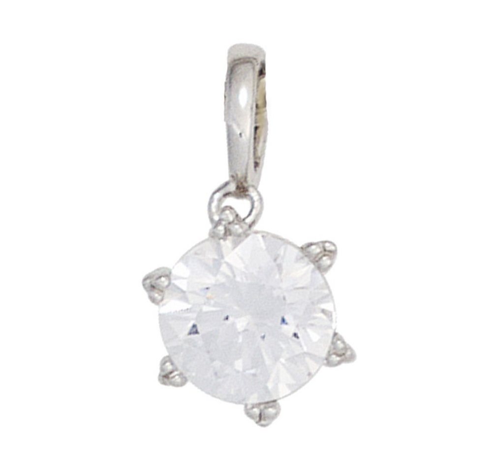 Schmuck Krone Kettenanhänger Solitär Anhänger mit Zirkonia, 333 Weißgold, Gold 333 Schmuck Krone Kettenanhänger Solitär Anhänger mit Zirkonia, 333 Weißgold, Gold 333 von Schmuck Krone