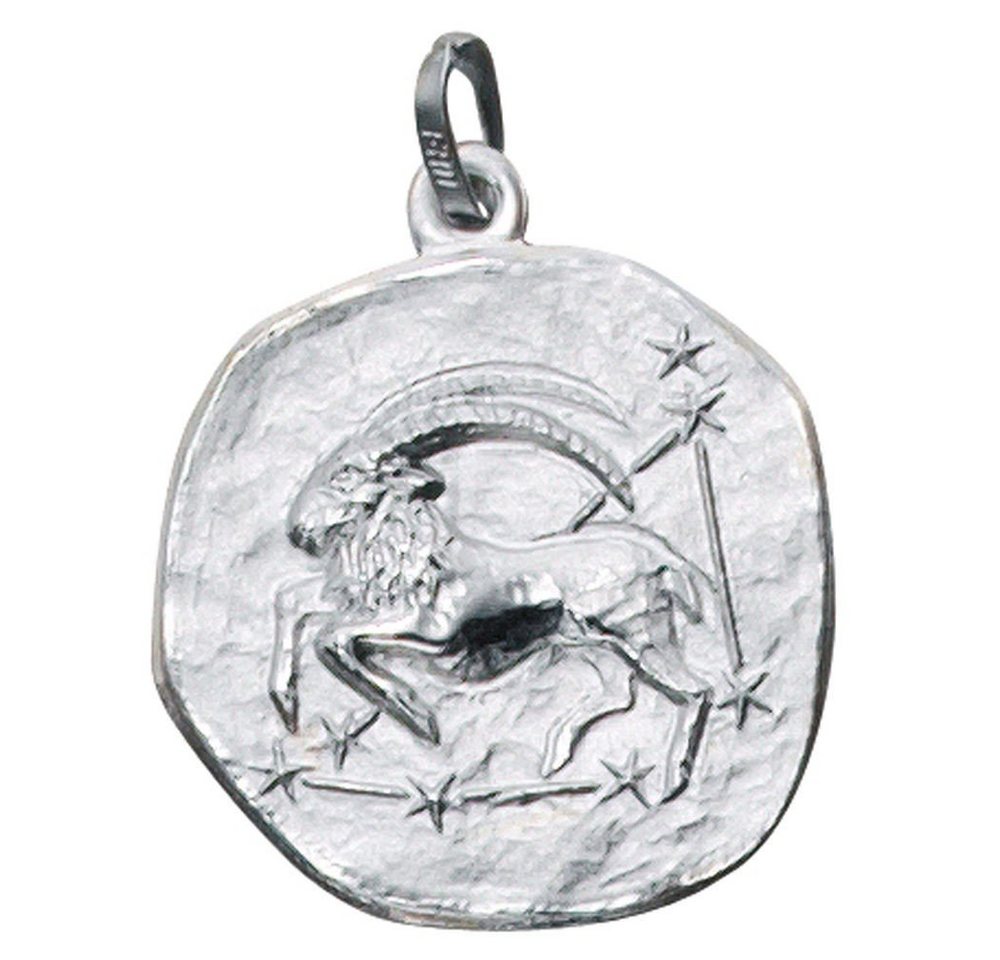 Schmuck Krone Kettenanhänger Sternzeichen Steinbock - Anhänger aus 925 Echt Silber Sterlingsilber Unisex, Silber 925 von Schmuck Krone