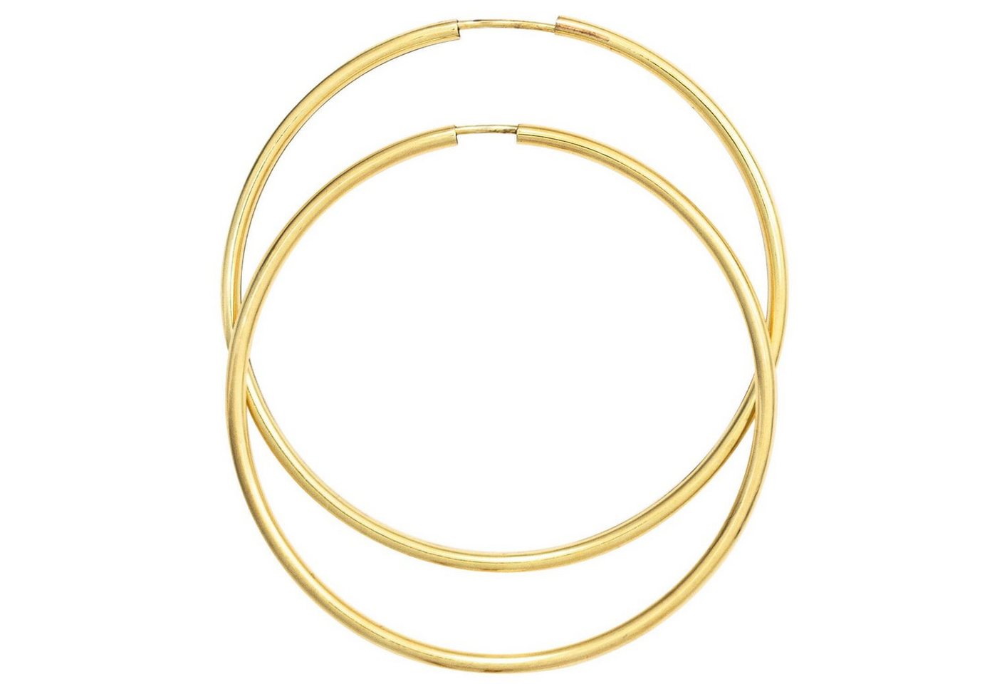 Schmuck Krone Paar Creolen Creolen 46,7x1,7mm, 585 Gelbgold, Gold 585 Schmuck Krone Paar Creolen Creolen 46,7x1,7mm, 585 Gelbgold, Gold 585 von Schmuck Krone