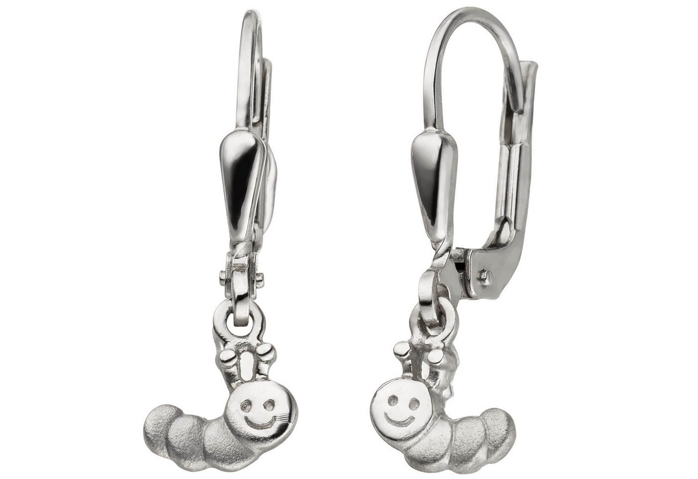 Schmuck Krone Paar Ohrhänger Ohrhänger für Kinder Boutons Raupe 925 Silber, Silber 925 von Schmuck Krone