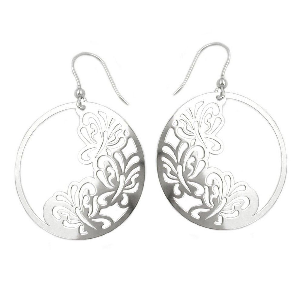 Schmuck Krone Paar Ohrhänger Ohrhaken, 3 Schmetterlinge, 925 Silber für Damen, Silber 925 Schmuck Krone Paar Ohrhänger Ohrhaken, 3 Schmetterlinge, 925 Silber für Damen, Silber 925 von Schmuck Krone