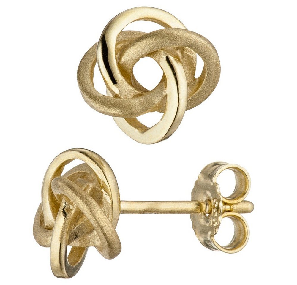Schmuck Krone Paar Ohrstecker Ohrstecker Knoten 7,7mm 333 Gelbgold teilmatt, Gold 333 Schmuck Krone Paar Ohrstecker Ohrstecker Knoten 7,7mm 333 Gelbgold teilmatt, Gold 333 von Schmuck Krone
