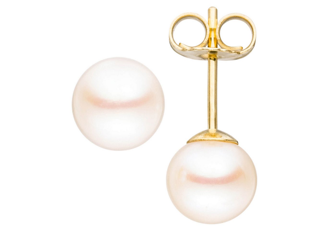 Schmuck Krone Paar Ohrstecker Ohrstecker mit Süßwasser Perlen 6mm 585 Gelbgold, Gold 585 Schmuck Krone Paar Ohrstecker Ohrstecker mit Süßwasser Perlen 6mm 585 Gelbgold, Gold 585 von Schmuck Krone