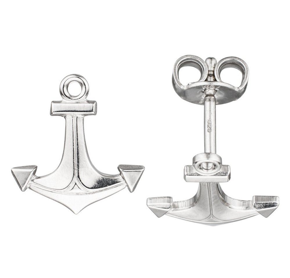 Schmuck Krone Paar Ohrstecker Ohrstecker Schiffsanker aus 925 Silber, Kinder, Silber 925 von Schmuck Krone