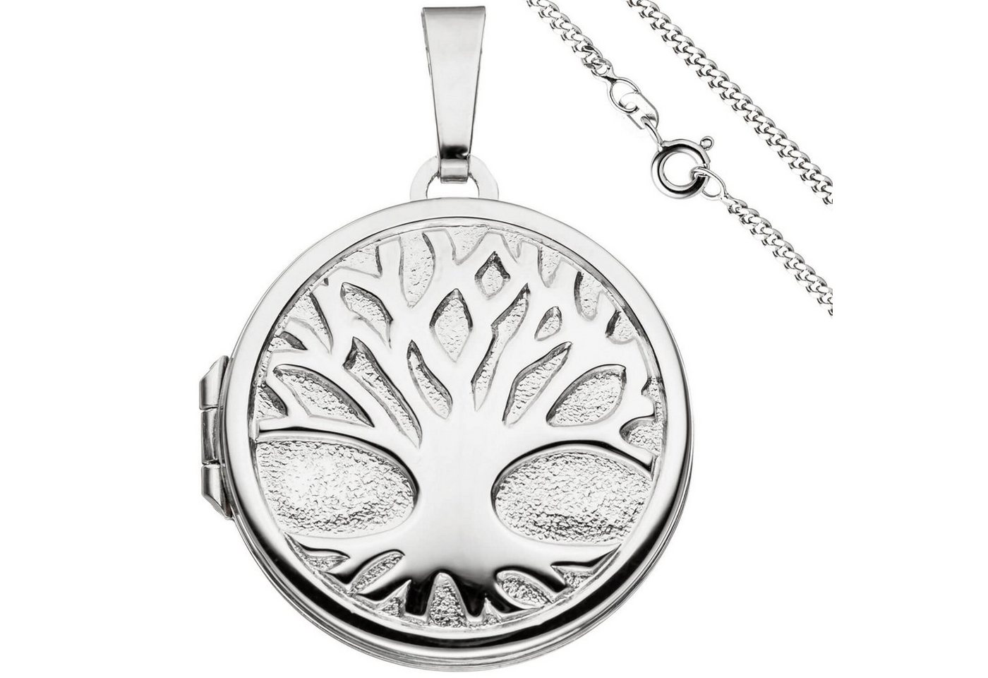 Schmuck Krone Schmuckset Schmuck-Set, Medaillon Panzerkette 925 Silber 50cm, Silber 925 Schmuck Krone Schmuckset Schmuck-Set, Medaillon Panzerkette 925 Silber 50cm, Silber 925 von Schmuck Krone
