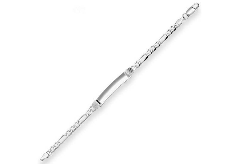 Schmuck Krone Silberarmband 5,7mm Id-Armband Figarokette aus 925 Silber 18cm, Silber 925 von Schmuck Krone