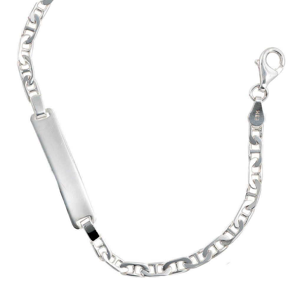 Schmuck Krone Silberarmband Schildband aus echtem 925 Silber, 19cm, Silber 925 Schmuck Krone Silberarmband Schildband aus echtem 925 Silber, 19cm, Silber 925 von Schmuck Krone