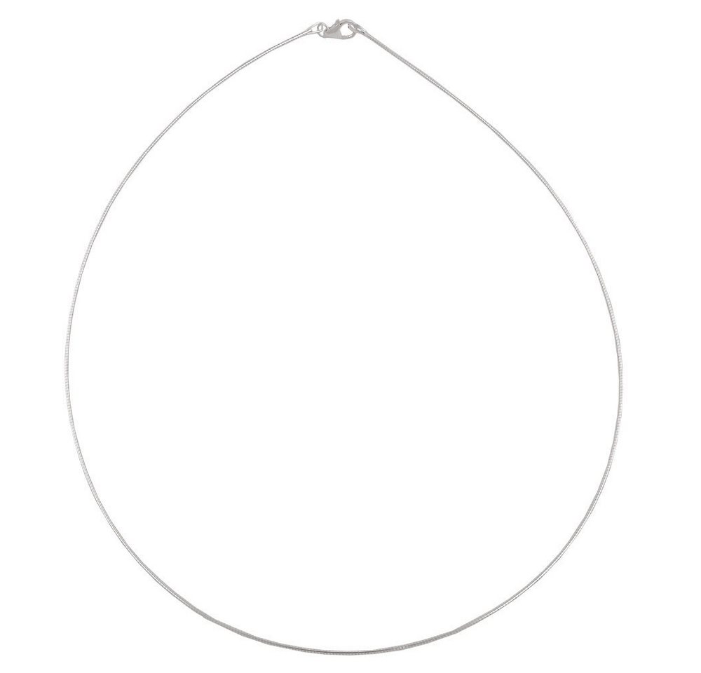 Schmuck Krone Silberkette 1,1mm Tonda Rundkette Halsreif Collier Omegakette aus 925 Silber 45cm von Schmuck Krone